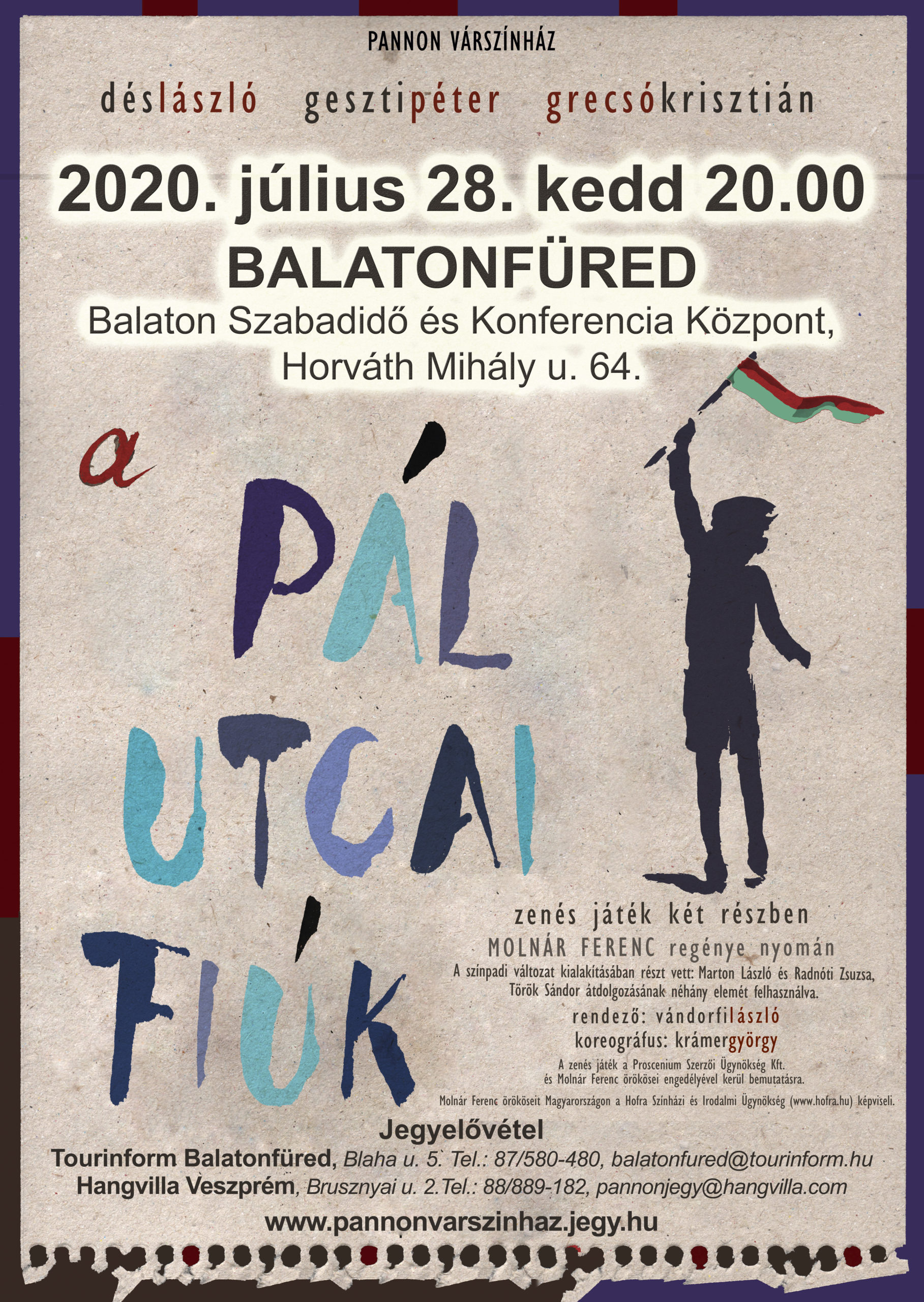 A Pál utcai fiúk- Balatonfüred | Balatonfüred turizmus