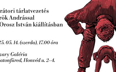 Kurátori tárlatvezetés Török Andrással a Vaszary Galéria Orosz István kiállításán 2025.05.14.