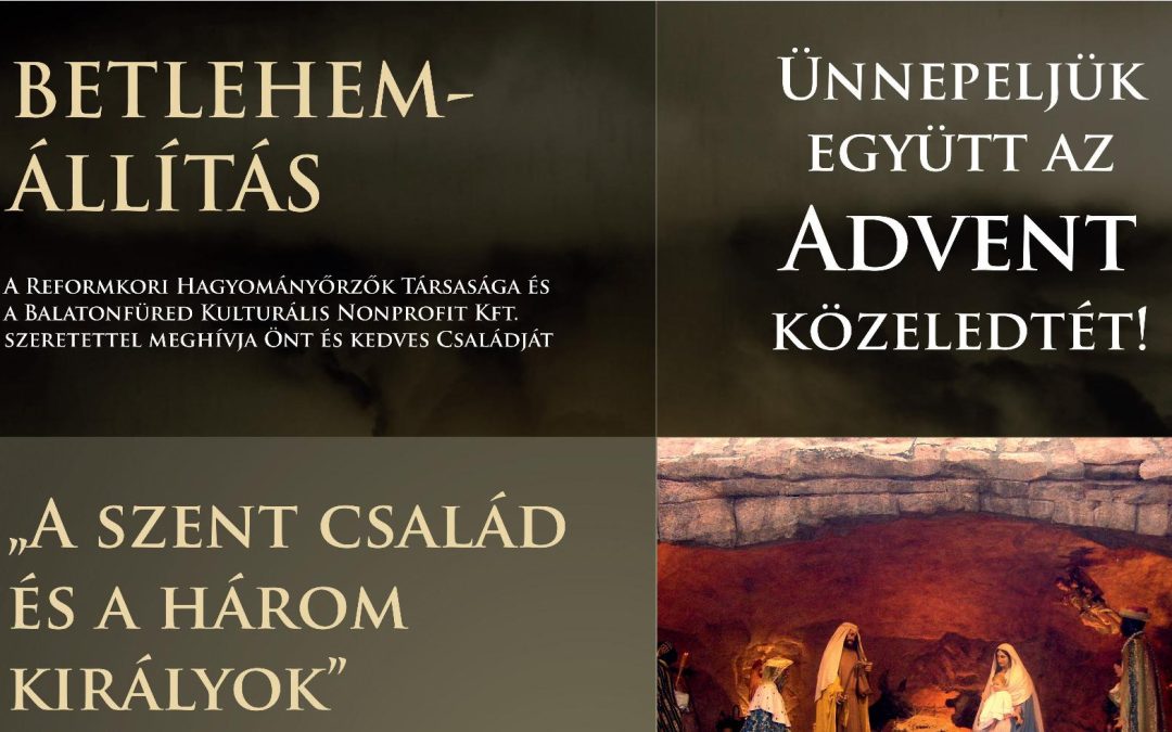 Betlehemállítás 2025.11.28. 17:00 Piros Templom