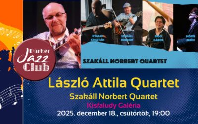 Parker Jazz Club Balatonfüred 2025.12.18. 19:00 Kisfaludy Galéria