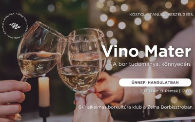 Vino Mater – A Bor Tudománya, Könnyedén 2025.12.19. 17:00 Zelna Borbisztró