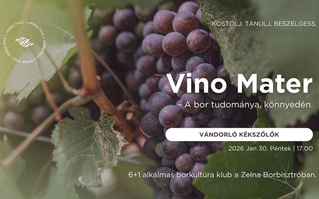 Vino Mater borkultúra klub 3. alkalom 2026.01.30. 17:00 Zelna Borbisztró