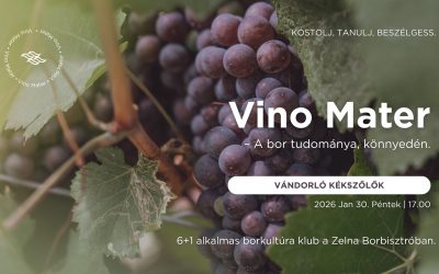 Vino Mater borkultúra klub 3. alkalom 2026.01.30. 17:00 Zelna Borbisztró