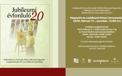 Megnyitó és a jubileumi könyv bemutatója Arácsi Népház, Megtekinthető 2026.02.06-tól Megnyitó: 2026.02.21.