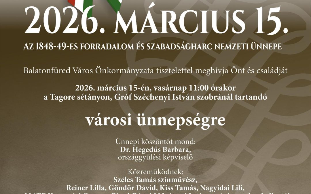 Nemzeti ünnep 2026.03.15.