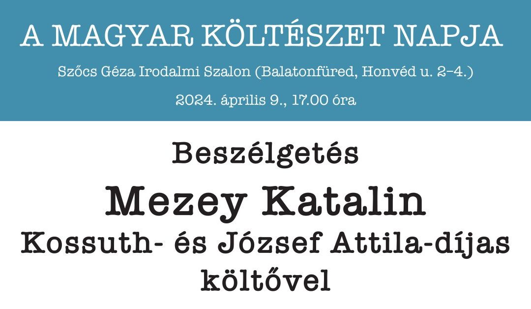 Beszélgetés Mezey Katalinnal 2026.04.09.