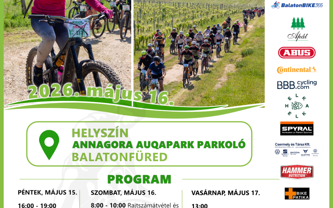 Balaton-felvidéki Bringafesztivál 2026.05.15-17.