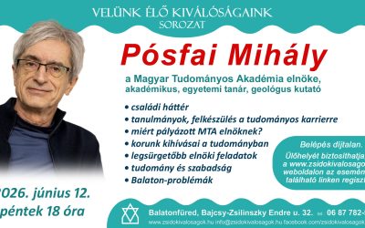 Velünk élő kiválóságok – Pósfai Mihály 2026.06.12.